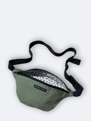 Single-Zip Green Nature Bag