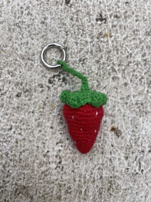 Crochet Key Chain Strawberry